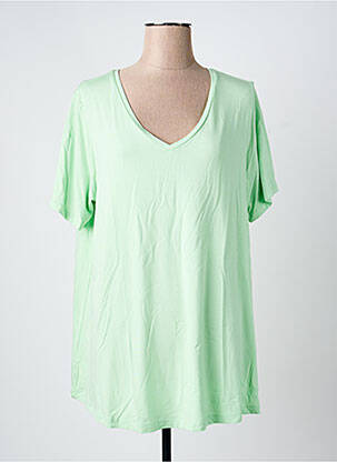 Tunică mâneci scurte verde YESTA femeie