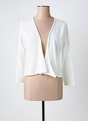 Vestă cu mâneci lungi alb POISSONS BLANCS femeie