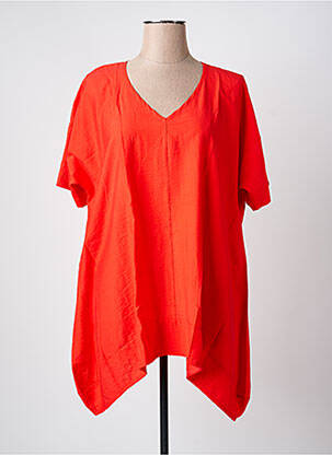 Tunică mâneci scurte portocaliu FRANCK ANNA femeie