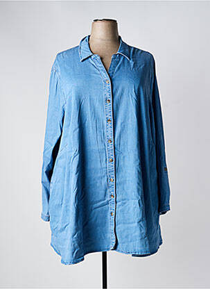 Cămașă croială dreaptă mâneci lungi albastru CISO femme