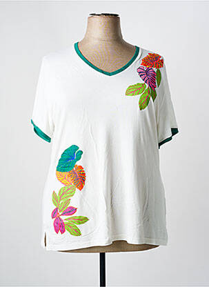 Tricou alb FRANCE RIVOIRE femeie