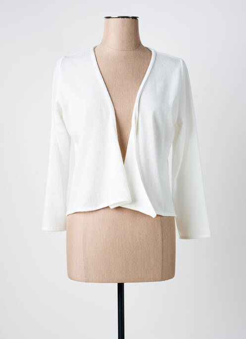 Vestă cu mâneci lungi alb POISSONS BLANCS femeie