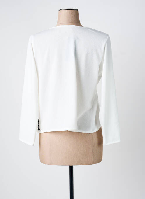 Vestă cu mâneci lungi alb POISSONS BLANCS femeie