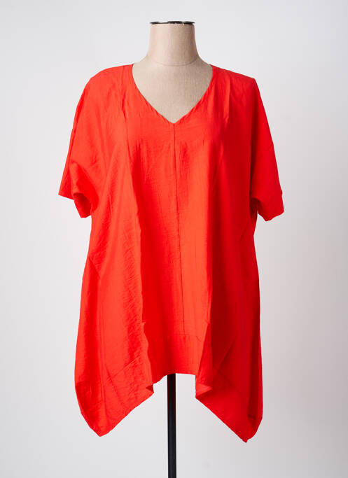 Tunică mâneci scurte portocaliu FRANCK ANNA femeie