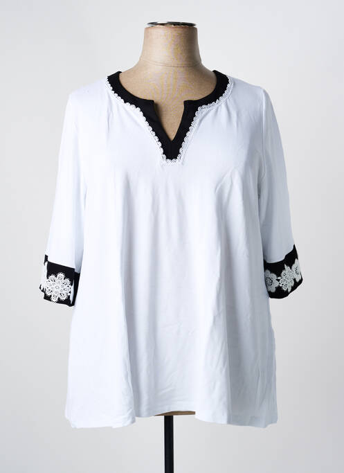 Tunică mâneci lungi alb ALEXANDER & JACOB femeie