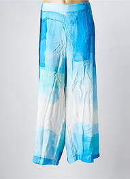 Pantalon 7/8 talie înaltă talie înaltă albastru K-DESIGN femeie