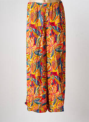 Pantalon 7/8 țesătură poplin mărime normală portocalie G!OZE femeie