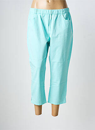 Pantalon trei sferturi talie joasă talie joasă verde FRANCE RIVOIRE femme