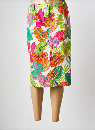 Fustă midi croială dreaptă verde FRANCE RIVOIRE femme