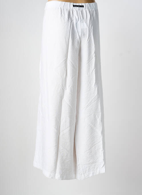 Pantalon 7/8 alb POISSONS BLANCS femeie