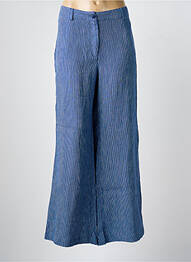 Pantalon evazat talie elastică talie înaltă albastru MES SOEURS ET MOI femeie