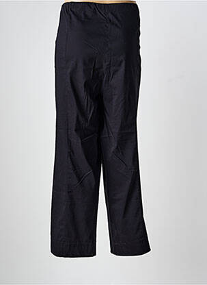 Pantalon drept țesătură poplin mărime normală negru POISSONS BLANCS femeie