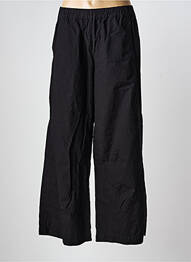 Pantalon larg țesătură poplin mărime normală negru MES SOEURS ET MOI femeie