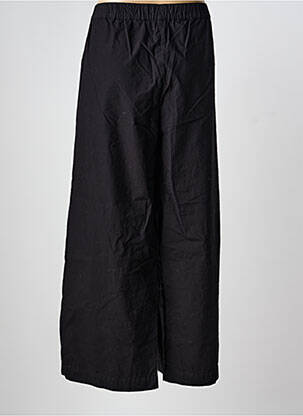 Pantalon larg țesătură poplin mărime normală negru MES SOEURS ET MOI femeie