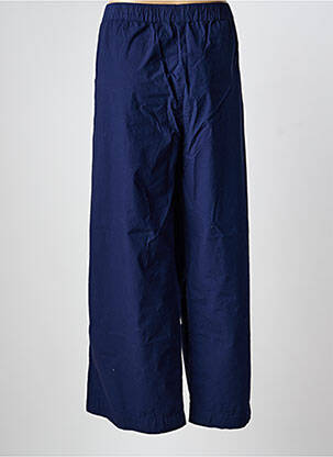 Pantalon larg țesătură poplin mărime normală albastru MES SOEURS ET MOI femeie