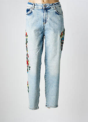 Blugi cu croială dreaptă albastru MAT. femeie