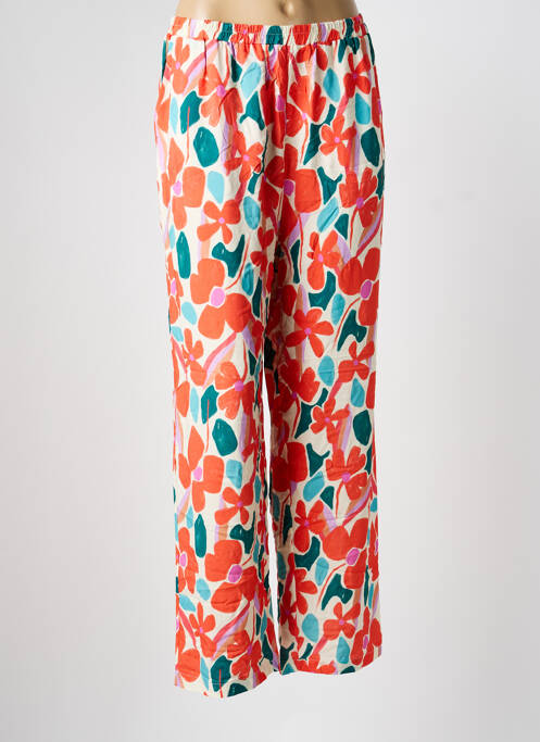 Pantalon drept portocaliu FRANCK ANNA femeie