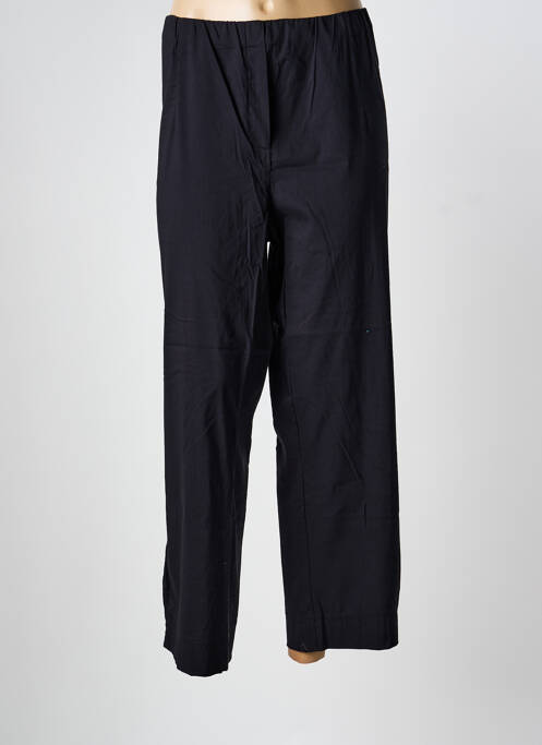 Pantalon drept negru POISSONS BLANCS femeie