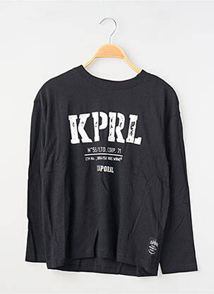 Tricou mâneci lungi mâneci lungi negru KAPORAL băiat