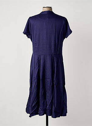 Rochie midi mâneci scurte mâneci scurte albastru SHEEGO femeie