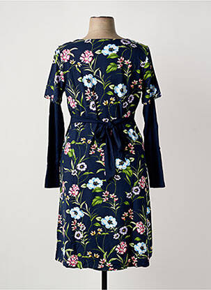 Rochie midi imprimeu floral mâneci lungi albastru SHEEGO femeie