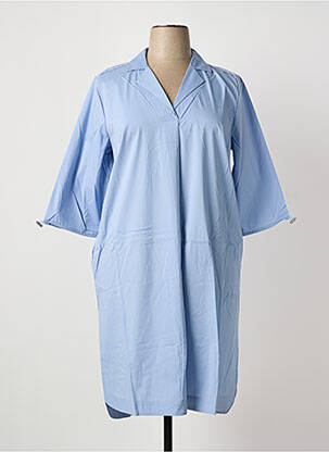 Rochie midi mâneci lungi mâneci lungi albastru SHEEGO femme