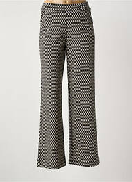 Pantalon evazat elasticitate mărime normală negru GARCIA femme