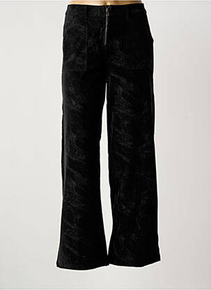 Pantalon evazat elasticitate talie înaltă negru TIFFOSI femeie
