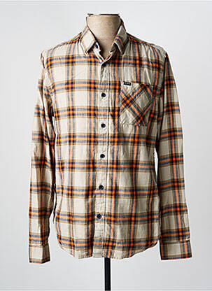 Cămașă cu mâneci lungi bej GARCIA bărbat