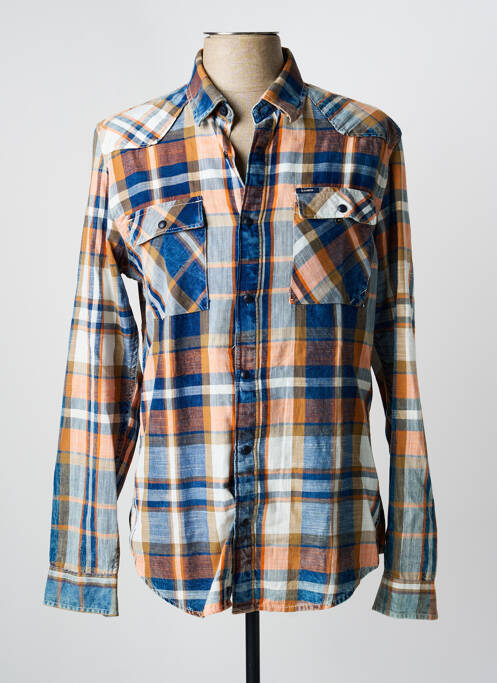 Cămașă cu mâneci lungi albastru GARCIA bărbat