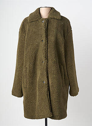 Palton lung verde LA FEE MARABOUTEE femeie