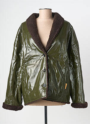 Jachete casual guler tip costum verde BELLEROSE femeie