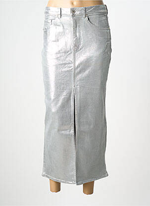 Fustă lungă argintiu SECOND FEMALE femeie