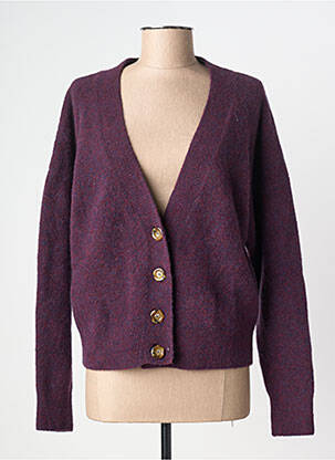 Vestă cu mâneci lungi elasticitate violet COLLEZIONE N_01 femeie