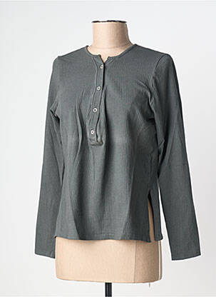 Tricou mâneci lungi mâneci lungi gri DROLATIC femeie