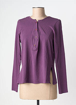 Tricou mâneci lungi mâneci lungi violet DROLATIC femeie