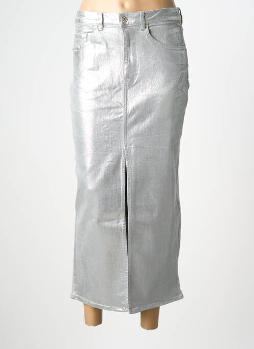 Fustă lungă argintiu SECOND FEMALE femeie