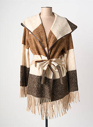 Palton lung maro TIFFOSI femeie