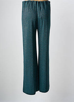 Pantalon larg croială fluidă talie înaltă verde KARMA KOMA femeie