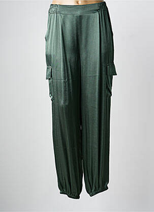 Pantalon cargo verde LAUREN VIDAL femeie