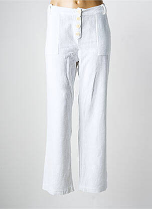 Pantalon drept elasticitate mărime normală alb DROLATIC femeie