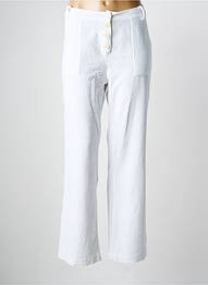 Pantalon drept elasticitate mărime normală alb DROLATIC femeie