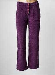 Pantalon drept elasticitate mărime normală violet DROLATIC femeie