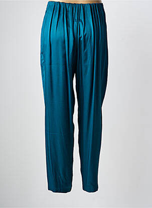 Pantalon drept talie cu cleme talie înaltă verde KARMA KOMA femeie
