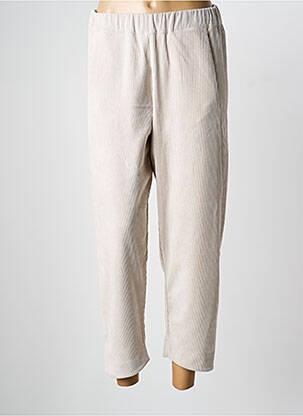 Pantalon 7/8 elasticitate mărime normală bej O'MER femeie
