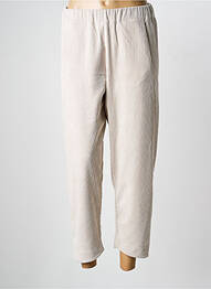 Pantalon 7/8 elasticitate mărime normală bej O'MER femme