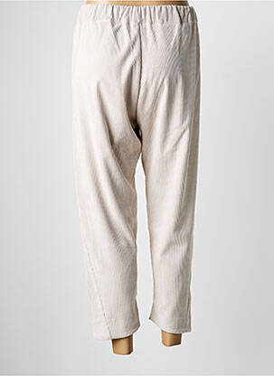 Pantalon 7/8 elasticitate mărime normală bej O'MER femeie