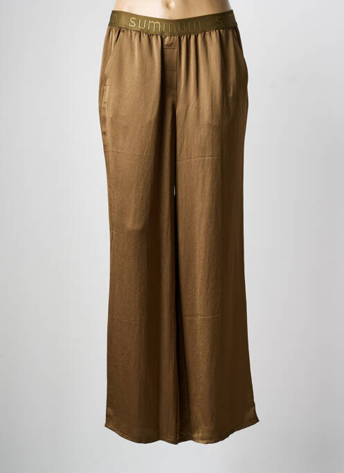 Pantalon larg verde SUMMUM femeie