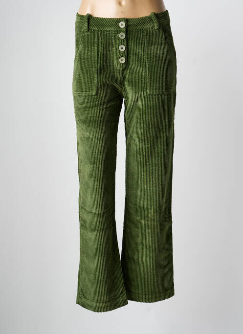 Pantalon drept verde DROLATIC femeie