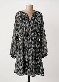 Rochie scurtă croială fluidă mâneci lungi negru TIFFOSI femme